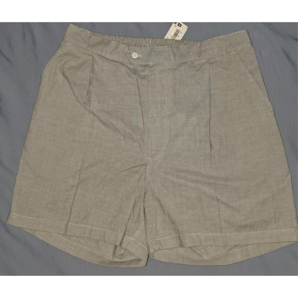 Vtg Christian Dior Monsieur Gray Pleated‎ Shorts Sz Large NWT Deadstock Preppy